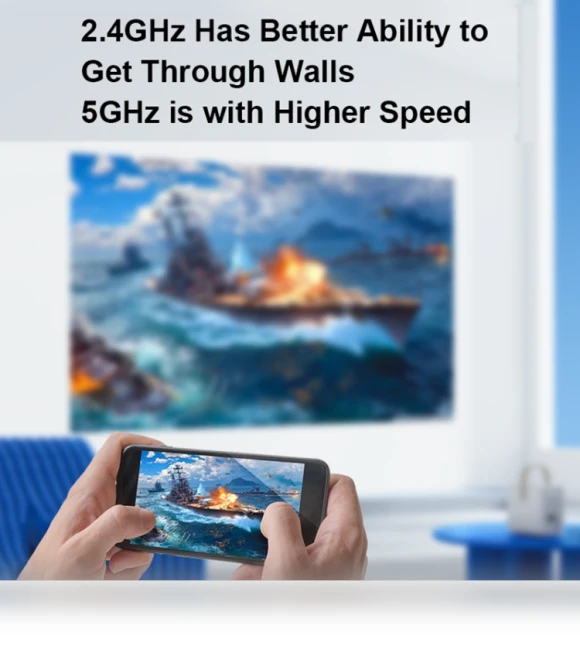 T6 Max Smart Portable HD Projector — Home Theater Projectors, Wanbao