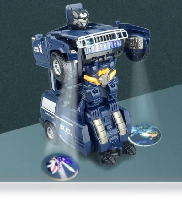 Transforming Robot Model Toy Car — Interactive Figures & Robots