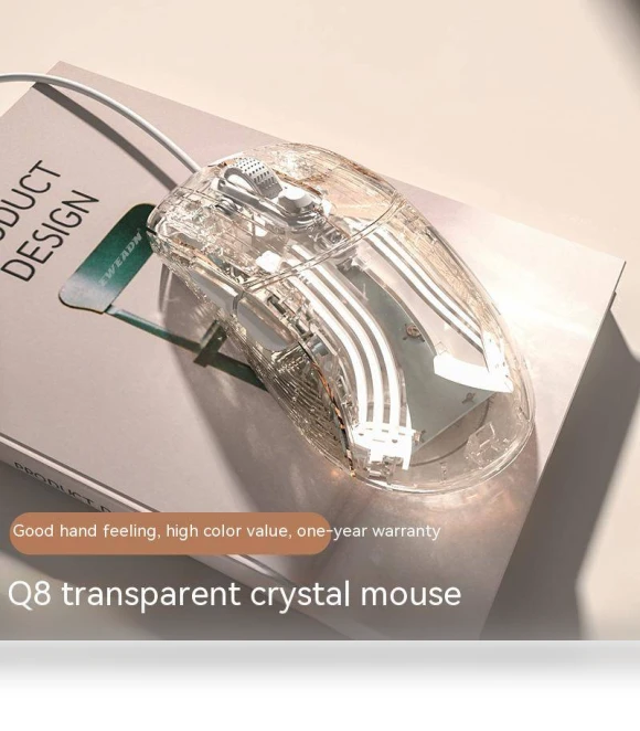 Transparent Wireless Bluetooth Mouse — Mouse Pads