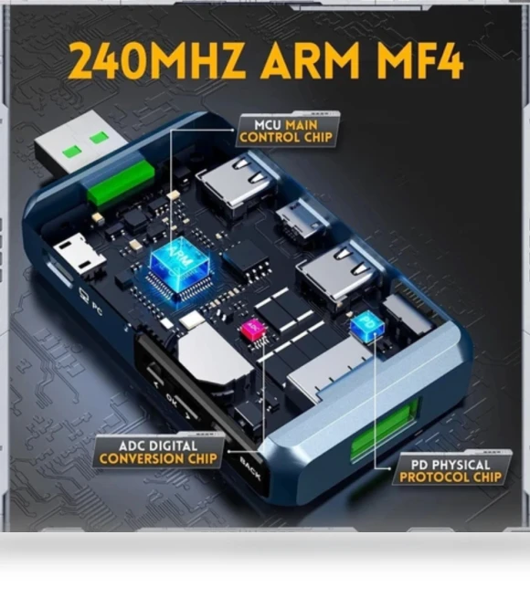 USB Voltage Current Tester with Bluetooth — Battery Testers, FNIRSI