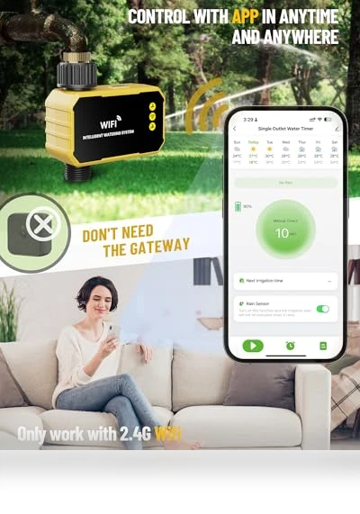 WiFi Water Timer — Automatic Irrigation, Emdoro