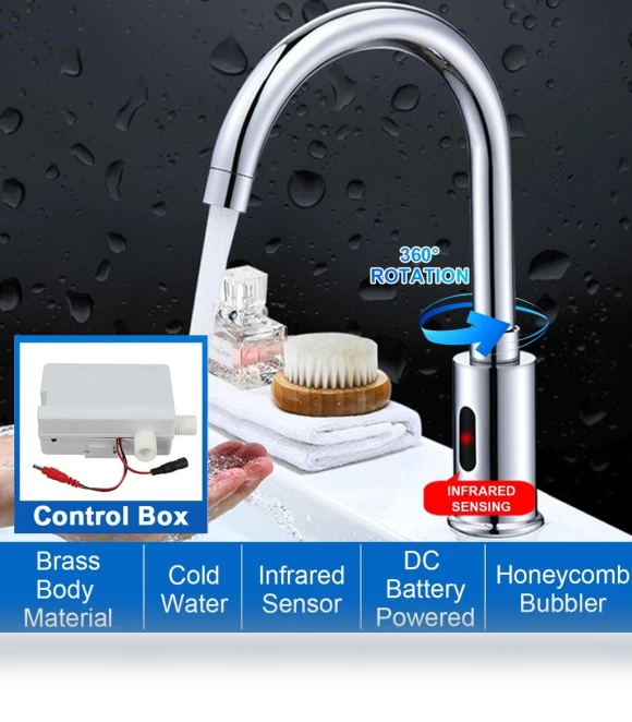 Automatic Infrared Sensor Faucet — Smart-Touch Kitchen Faucets, Sea Global