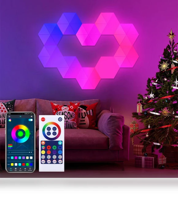 Smart LED Hexagon Wall Lights — LED Strips, E-Kingsman