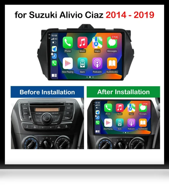 9-inch Android Car Multimedia Radio Player — Stereo Receivers, Reakosound