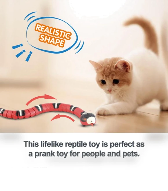 Interactive Automatic Electronic Snake Toy for Cats — Cat Playthings, CUCU
