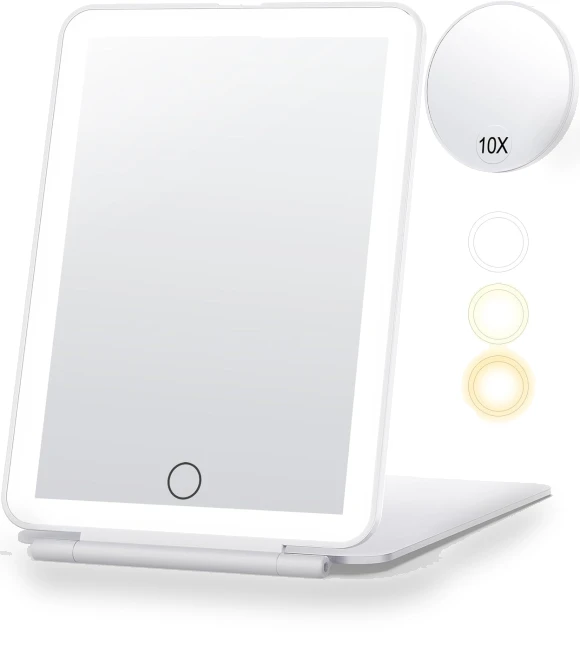 LED Touch Makeup Mirror with Light — Compact & Travel, Etruston008