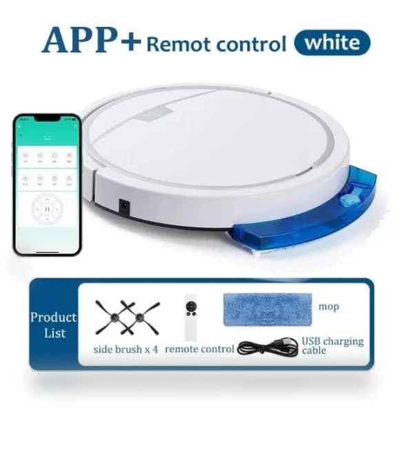 Robot Vacuum for Dry and Wet Cleaning — Smart Cleaning Robots, Factory Discount Outlet