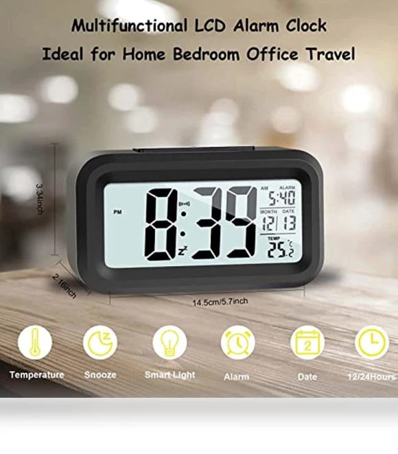 Digital Alarm Clock with LCD Display — Alarms & Clocks, Refreshing Home