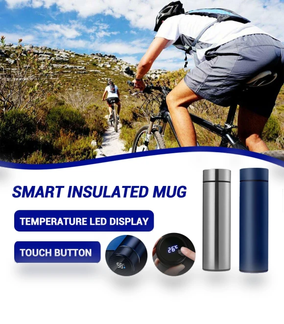 Smart Thermos with LCD Display — Beverage Warmers, Vegetables
