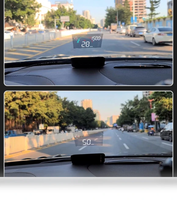 Digital GPS Speedometer Overspeed Alarm Car Head Up Display Projector Screen — Navigation & GPS Accessories, Auto Accessories Home