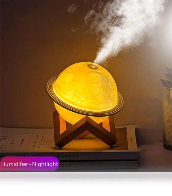 Mini USB Air Humidifier with Planet — Diffusers, Essager Electronic