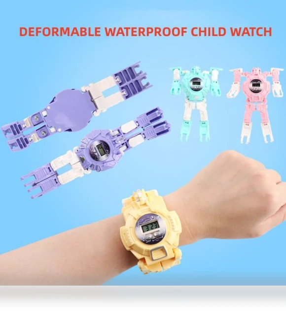 Robot Transformation Watch Toy — Pretend Play, lijianzcx4