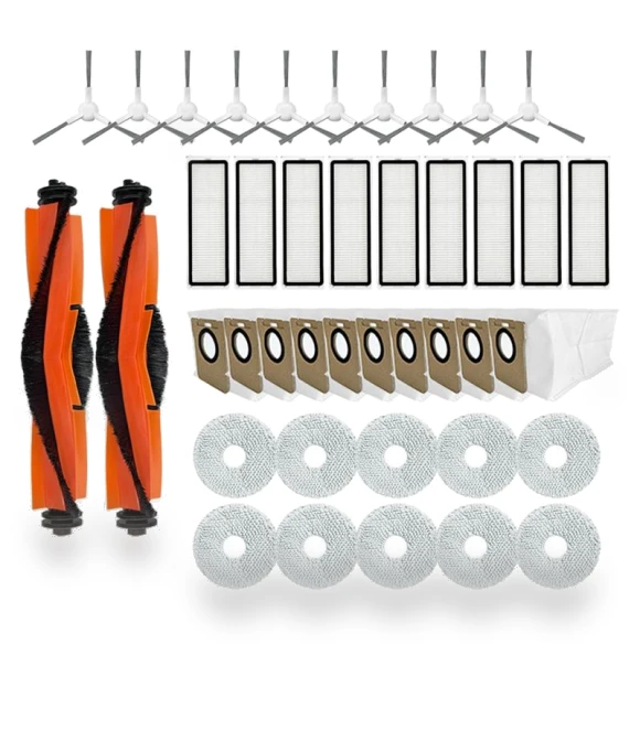 Main Side Brush, Mop Cloth, Hepa Filter, Dust Bag Accessories Spare Parts — Parts & Accessories, Elegant Living House
