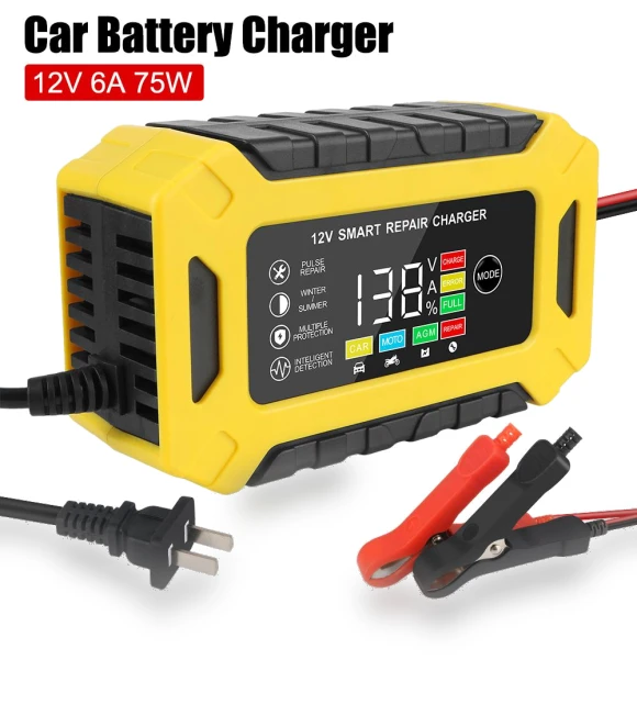 Universal Smart Truck Motorcycle Battery Charger — Chargers, AINYSZIN Automotive Parts
