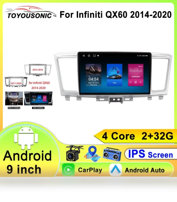 9-inch Touch Screen Car Stereo — In-Dash, ToyousoniC