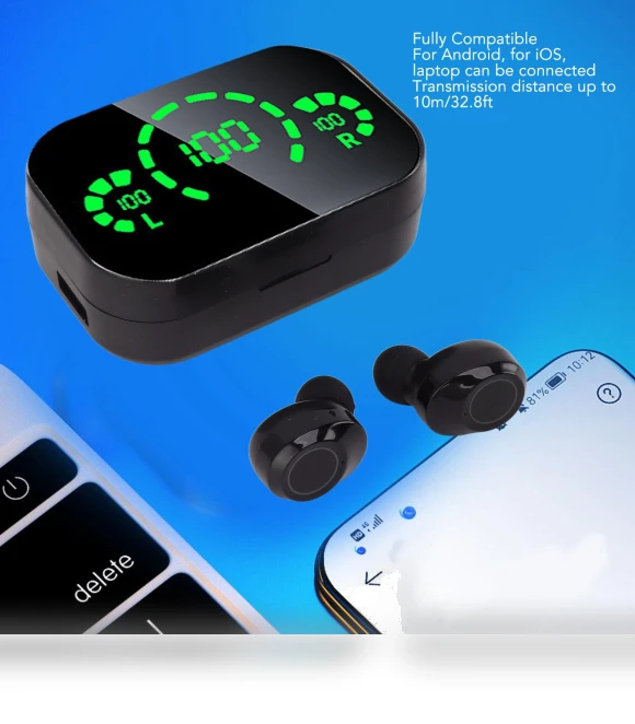 Bluetooth Headphones with Touch Control — In-Ear Headphones, TaoPo Directs