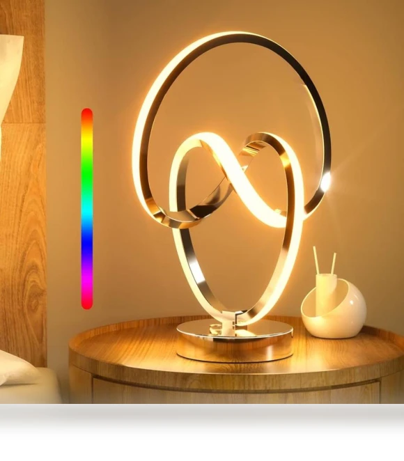Modern Spiral Desk Lamp — Desk & Table Lighting, Cosy Homes