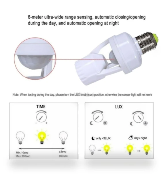 360 Degrees PIR Human Induction Motion Sensor LED Night Lamp — Garden Illumination, Rainbow Rain