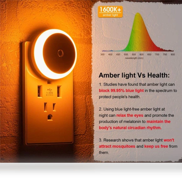 Smart Night Sensor LED Wall Light — Night Lights, Rainbow Rain