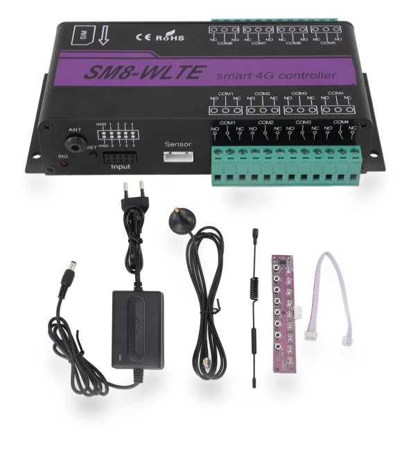 8-Channel 4G SMS Alarm Controller — Smart Home Security, Amazing-duoqiao