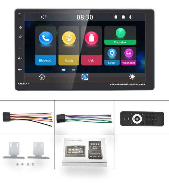 9-Inch Touchscreen Car Multimedia Player — Stereo Receivers, HOME-Auto-001