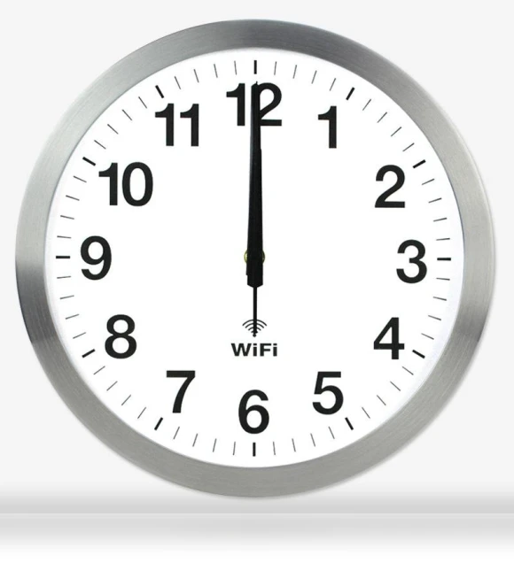Automatic Network Time Synchronization Wall Clock — Wall, RW-Home Decoration