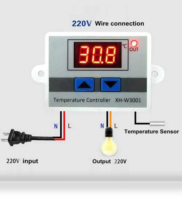 Digital LED Temperature Controller — Home Climate Control, Xingben Two