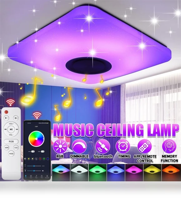 Modern RGB LED Ceiling Light — Overhead Lighting, Actually lighting