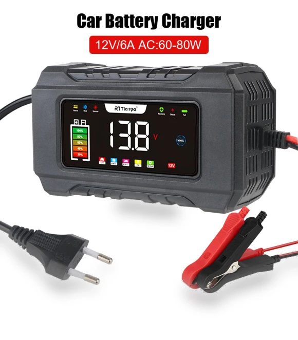 Smart Charger with LCD Display — Battery Chargers, LEEPEE Automotive Parts
