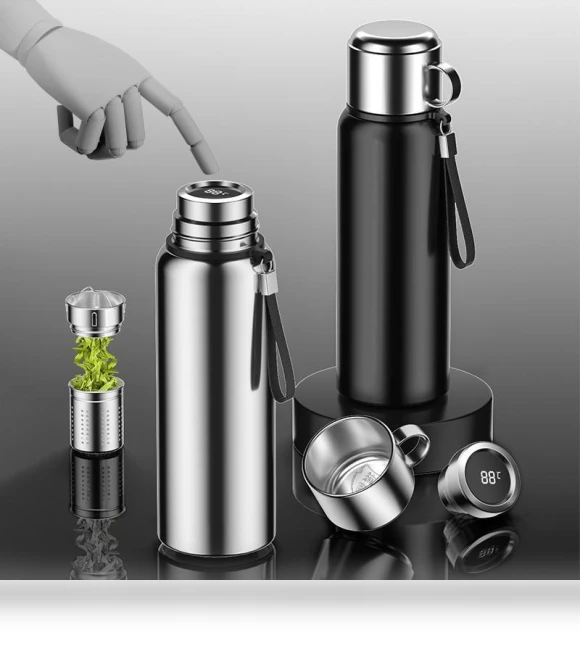Smart Vacuum Insulated Thermos Mug — Travel Drinkware, MDH