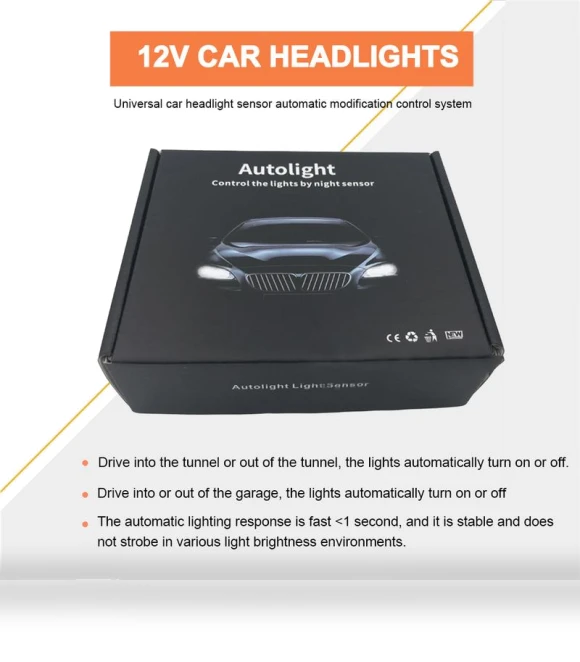 Universal 12V Automatic Headlight Sensor Control System — Alarm Systems, JOHO - CarGear