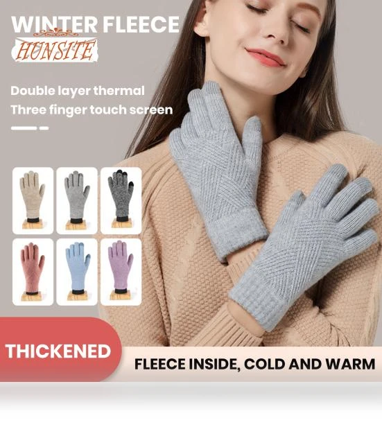 Winter Knitted Touchscreen Gloves — Gloves, Snug Home