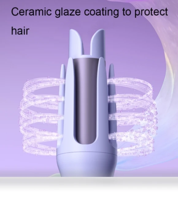 32mm Smart Sensor Fully Automatic Curling Wand Motorized Rotary Automatic Hair Curler — Curling Wands