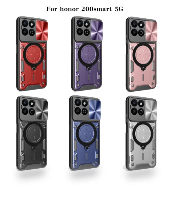 CD Texture Sliding Camshield Magnetic Holder Phone Case — Basic Cases, Honor