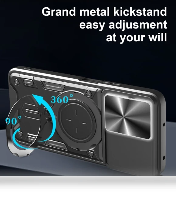 CD Texture Sliding Camshield Magnetic Holder Phone Case — Basic Cases, Honor