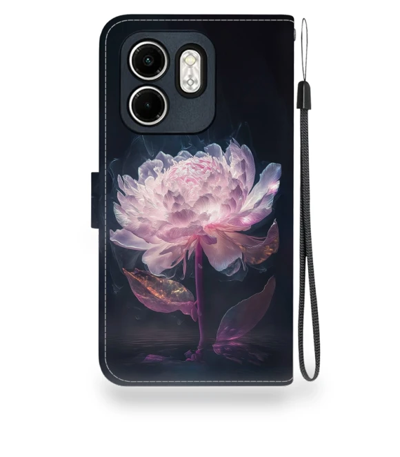 Crystal Texture Colored Drawing Leather Phone Case for Infinix Hot 50i/Smart 9 — Mobile Devices & Accessories, Infinix