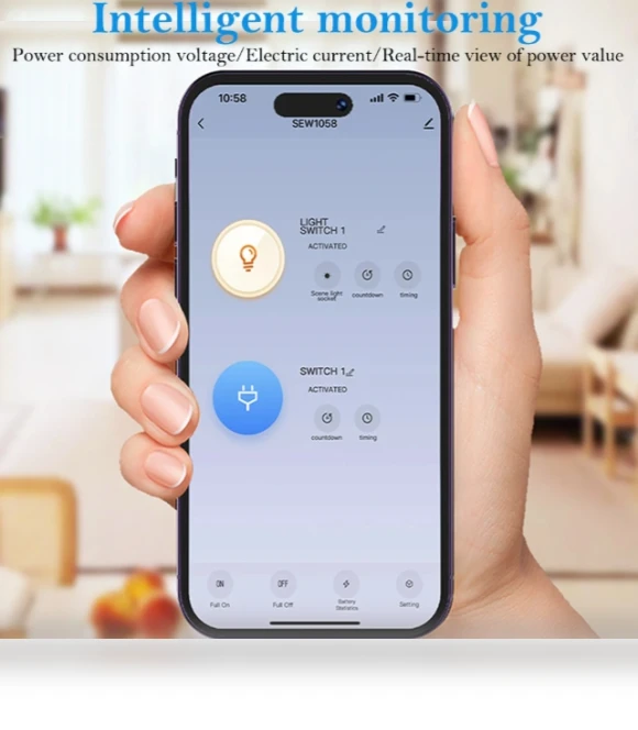 16A Smart WiFi EU Plug Socket with Power Monitoring and Voice Control — Smart Home Modules, LDNIO