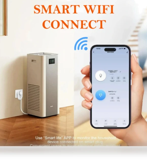 16A Smart WiFi EU Plug Socket with Power Monitoring and Voice Control — Smart Home Modules, LDNIO