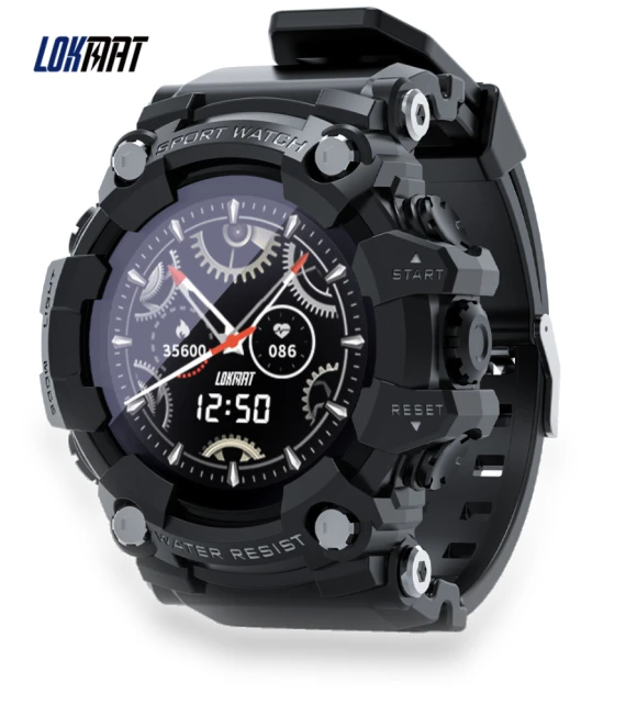 Bluetooth Smart Watch for Outdoor Sports with Step Counting, Sleep, Heart Rate, Blood Pressure, and Blood Oxygen... — Smartwatches, LOKMAT