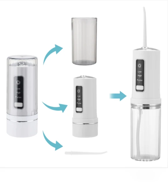 Portable Dental Flosser with 4 Nozzles — Power Flossers