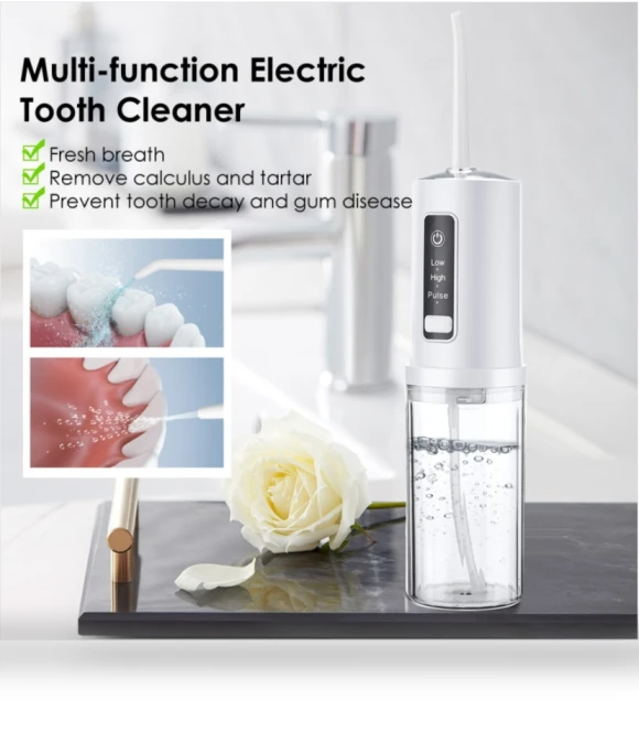 Portable Dental Flosser with 4 Nozzles — Power Flossers