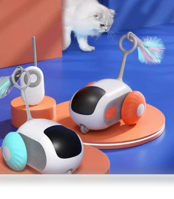 Intelligent Dual Mode Electric Gravity Running Car Cat Toy — Interactive Animal Companions
