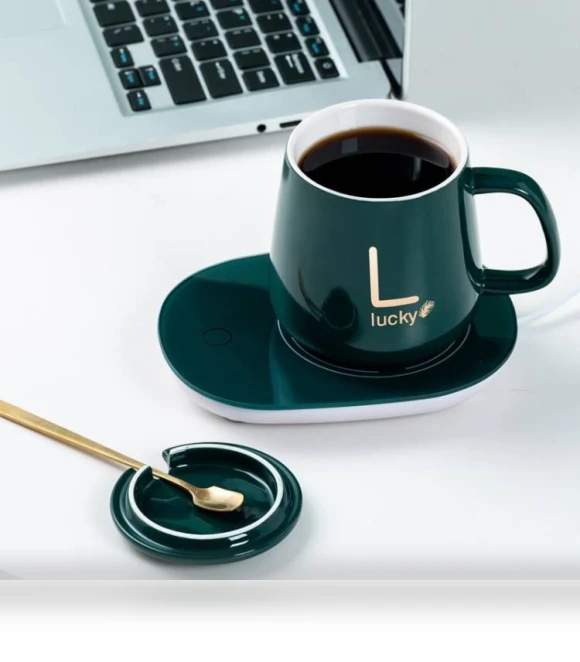 Smart Ceramic Coffee Cup with Constant Temperature Heating — Beverage Warmers