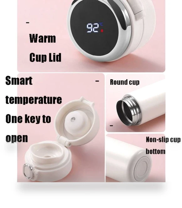 Smart Temperature Display Vacuum Flask — Flasks