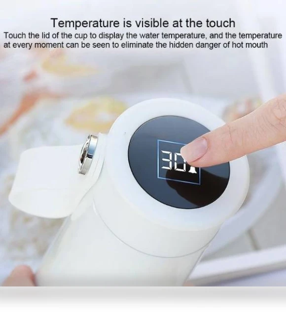 Smart Thermos Cup with Reminder — Beverage Warmers, FANJANE