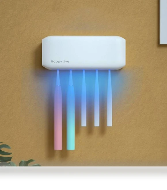 Intelligent UV Toothbrush Disinfection Rack — Toothbrush Holders, HAPPYLIVE