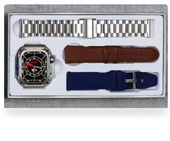 Z85 MAX Smart Watch with Bluetooth Call, Long Standby, True Rate, NFC, IP68 Waterproof, Three Watch Straps — Smartwatches