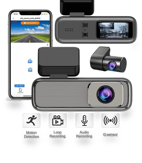 Dash Cam 2K Wi-Fi — Rearview Cameras for Cars, Optimized General