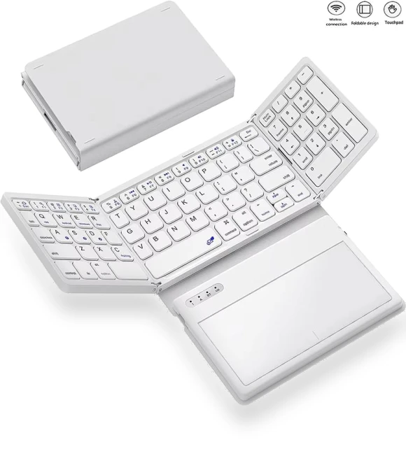 Leather Folding Wireless Keyboard — Keyboards, SeenDa