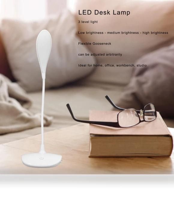 LED Desk Lamp with USB Charging — Study & Desk Lighting, TaoPo Directs
